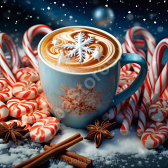 Diamond Painting Kerst Koffie