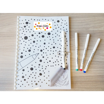 HappyDots DOT Painting Kleurboek bloemen - 20 stippelschilderijen