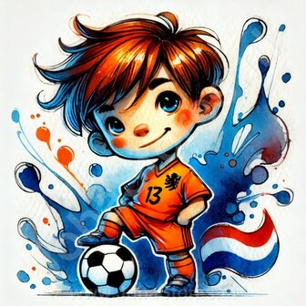 Diamond Painting Fu&szlig;ballkind