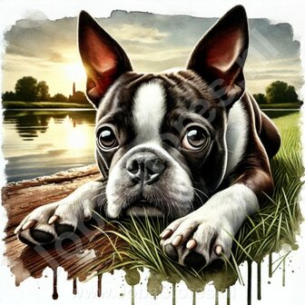 Diamond Painting Boston Terrier