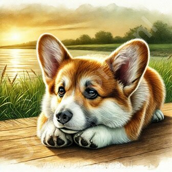 Diamond Painting Corgi