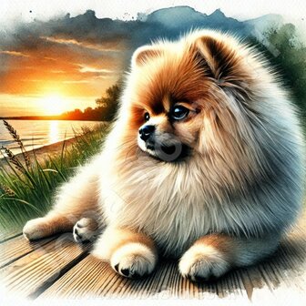 Diamond Painting Pomeranian