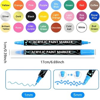 DOT Painting Acryl Stifte Set 24 St&uuml;ck