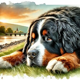 Diamond Painting Berner Sennenhund