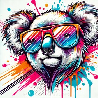 Diamond Painting Koala mit Sonnenbrille