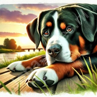 Diamond Painting Grosser Schweizer Sennenhund