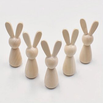 Peg Dolls Hase 5 St&uuml;ck