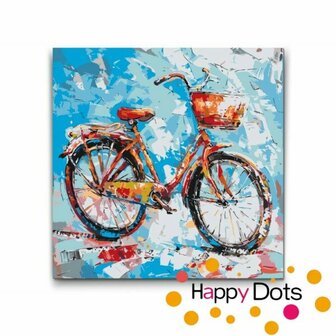 Malen nach Zahlen Fahrrad 50x50cm (HappyDots)