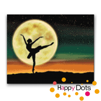 Diamond Painting Ballerina bei Vollmond (HappyDots)