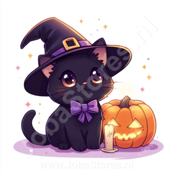 Diamond Painting Halloween Katze 07