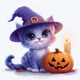 Diamond Painting Halloween Katze 09