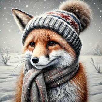 Diamond Painting Winterfuchs