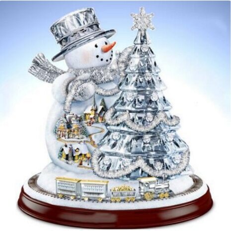 Diamond Painting Kerst - Snowglobe Sneeuwpop