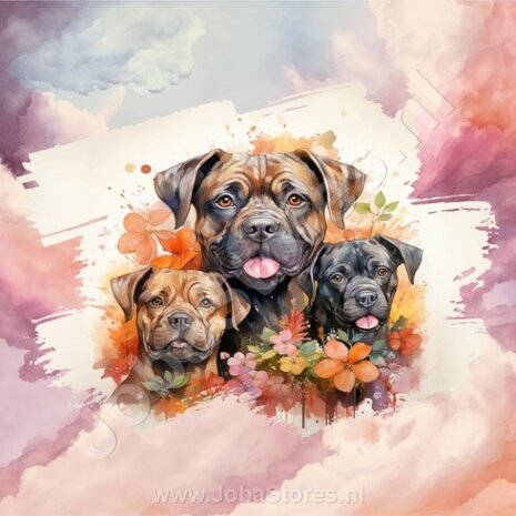 Diamond Painting Aquarel Hond - Bullmastiff