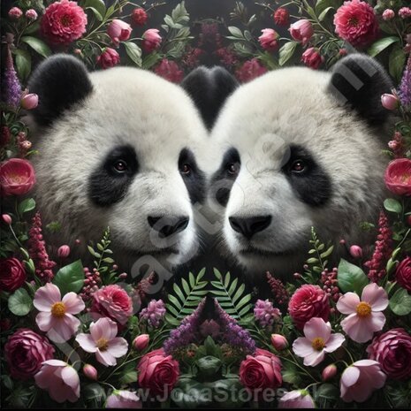 Diamond Painting Zwei Pandas