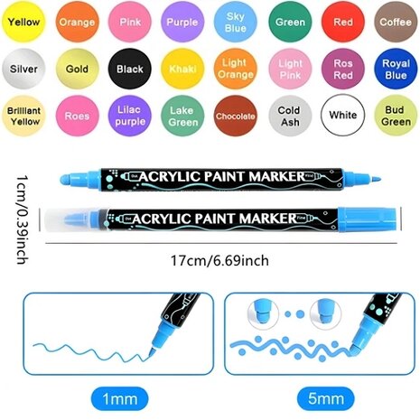 DOT Painting Acryl Stifte Set 24 Stück