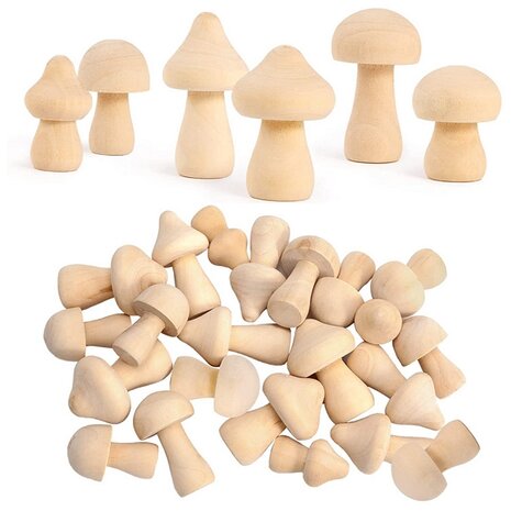 Peg Dolls Pilze 30 Stück